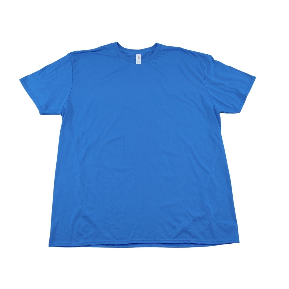 Anvil Ring Spun Blue T Shirt 3XL 3TG 3EG Polyester Cotton Blend